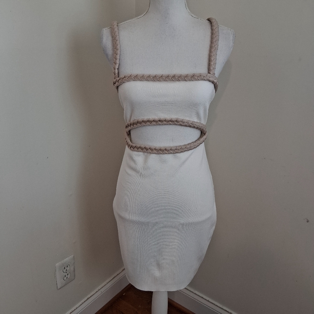 Rumer Riveara Mini Dress In White Size Small NWT - Picture 6 of 10